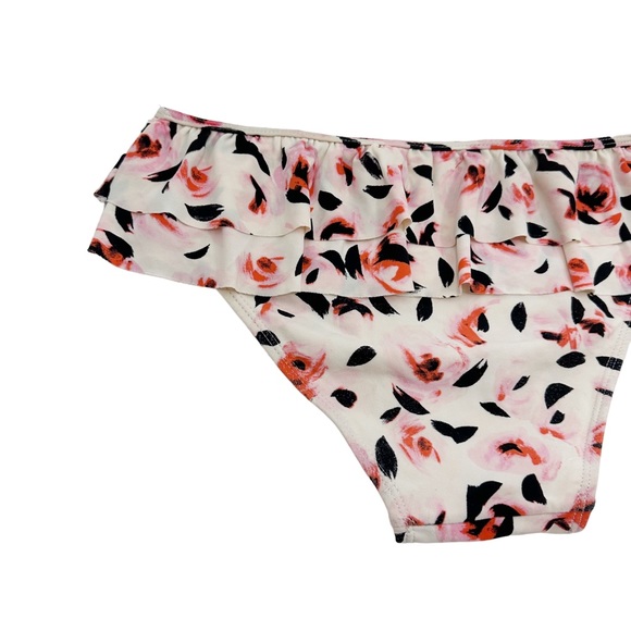 Kate Spade | Bay of Roses Ruffle Two Piece Children’s Swim Suit Size 14 Youth - Picture 12 of 15